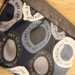 COACH Patterned Small Pouch Wristlet